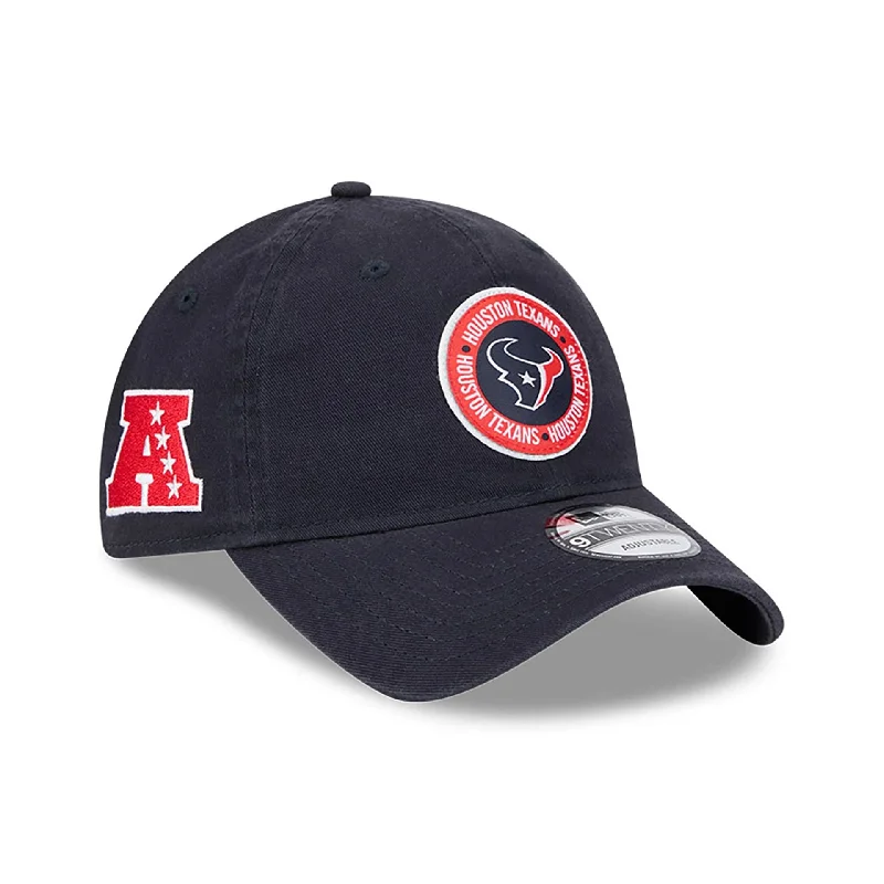 Houston Texans NFL Sideline 2024 Navy 9TWENTY Adjustable Cap