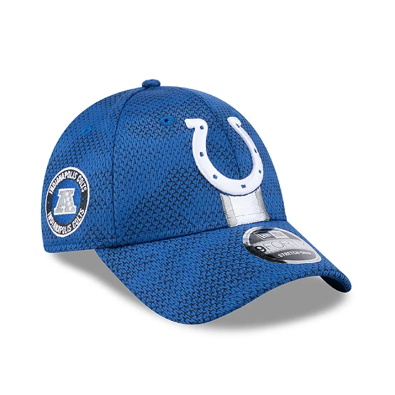 Indianapolis Colts NFL Sideline 2024 Blue 9FORTY Stretch Snap Cap