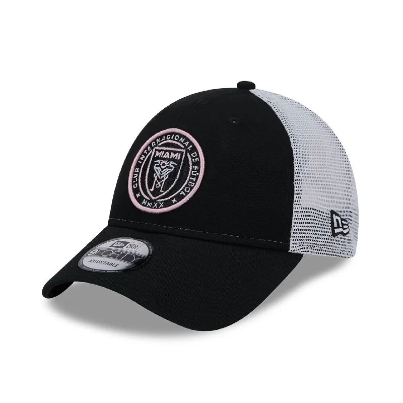 Inter Miami CF Black 9FORTY Trucker Cap