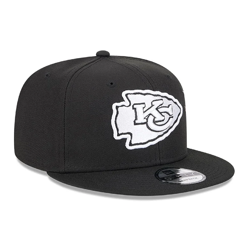 Kansas City Chiefs City Art Black 9FIFTY Snapback Cap