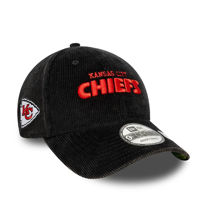 Kansas City Chiefs NFL International Series Games 2024 Black 9FORTY Adjustable Cap