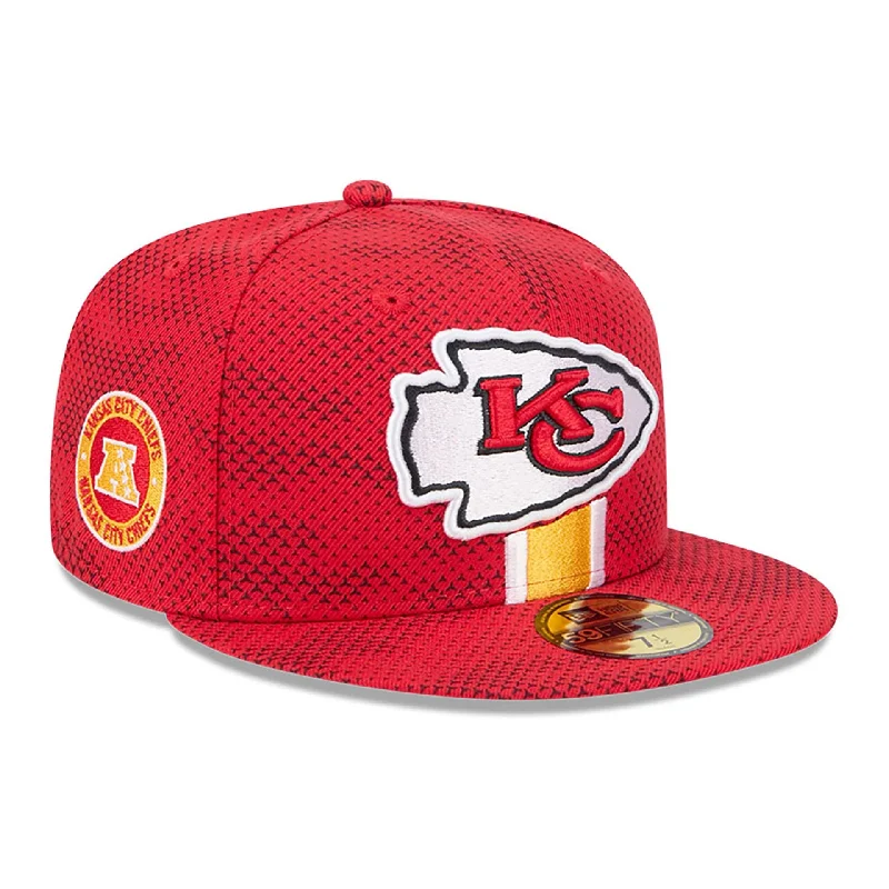 Kansas City Chiefs NFL Sideline 2024 Red 59FIFTY Fitted Cap