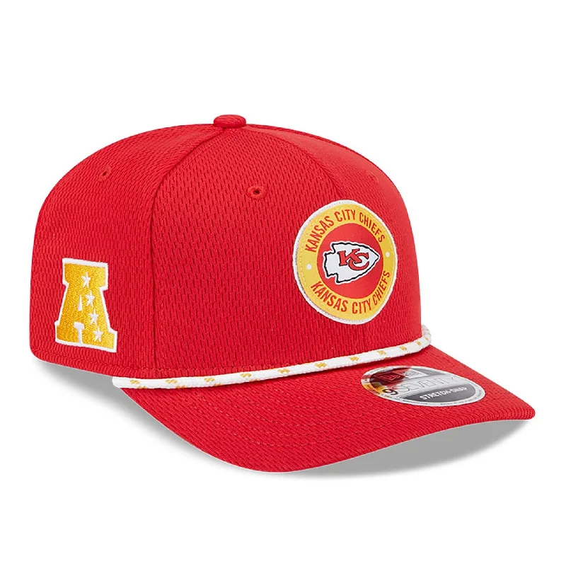 Kansas City Chiefs NFL Sideline 2024 Red 9SEVENTY Stretch Snap Cap