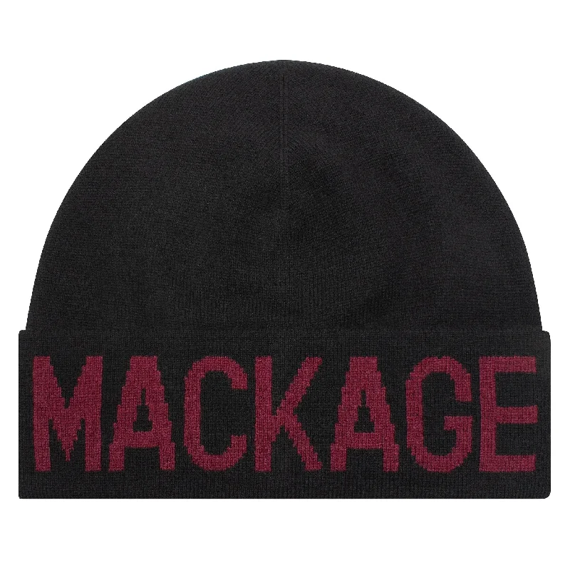 Kiko Beanie | Black/Garnet