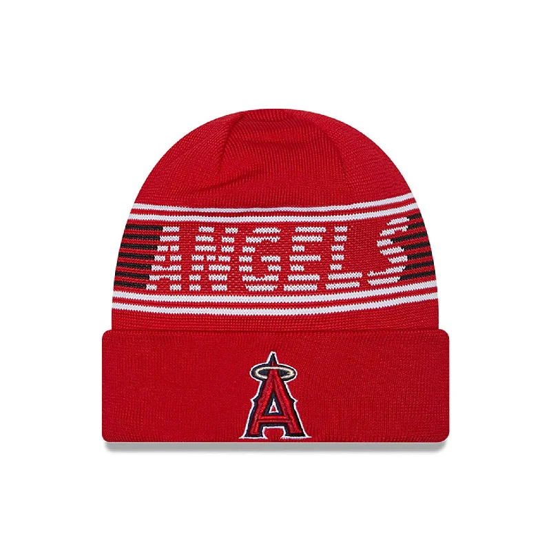 LA Angels City Connect Red Sport Knit Beanie Hat