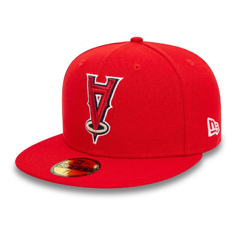 LA Angels Upside Down Red 59FIFTY Fitted Cap