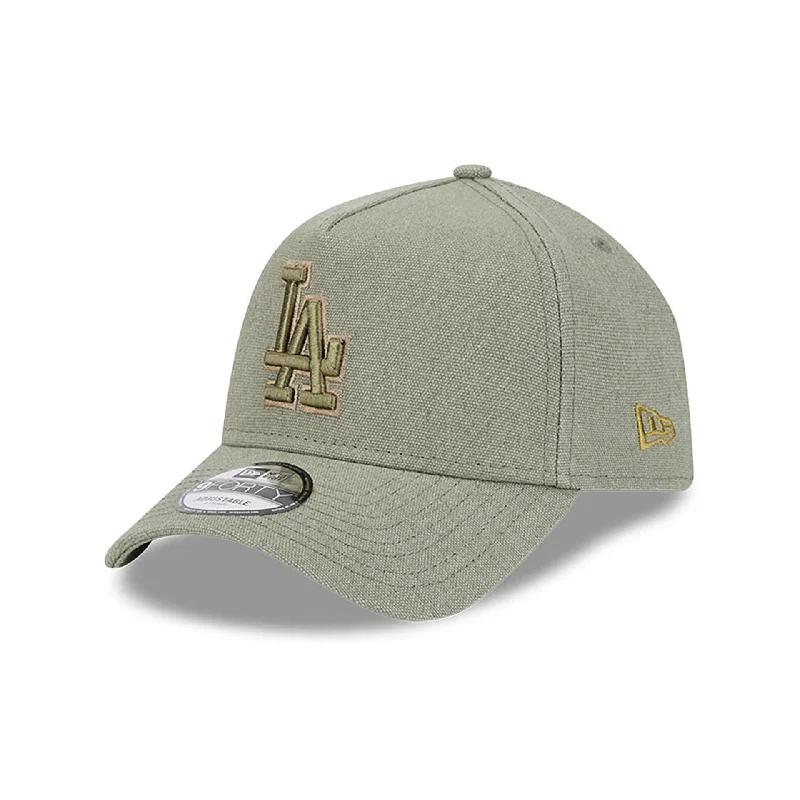 LA Dodgers Logo Essentials Green 9FORTY A-Frame Adjustable Cap