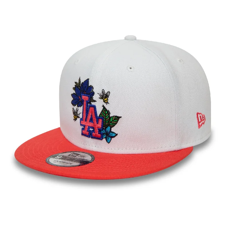 LA Dodgers MLB Floral White 9FIFTY Snapback Cap