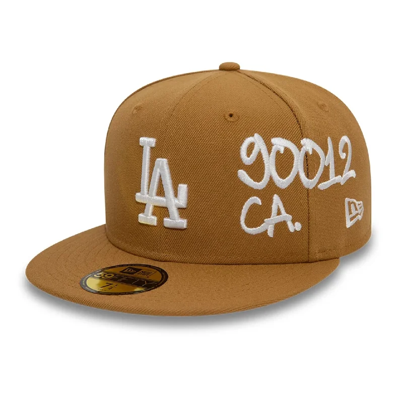 LA Dodgers MLB Stadium Brown 59FIFTY Fitted Cap