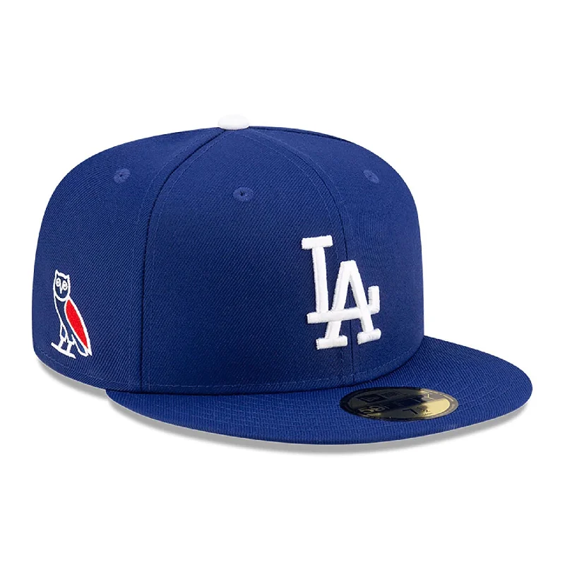 LA Dodgers OVO x MLB 2024 Dark Blue 59FIFTY Fitted Cap