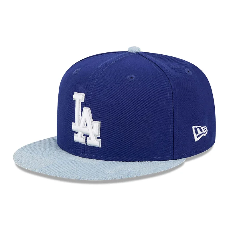 LA Dodgers Patch Denim Dark Blue 59FIFTY Fitted Cap