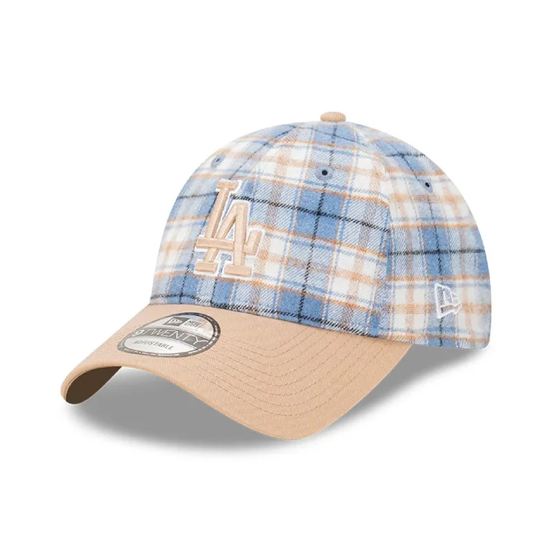 LA Dodgers Plaid 2Tone Blue 9TWENTY Adjustable Cap