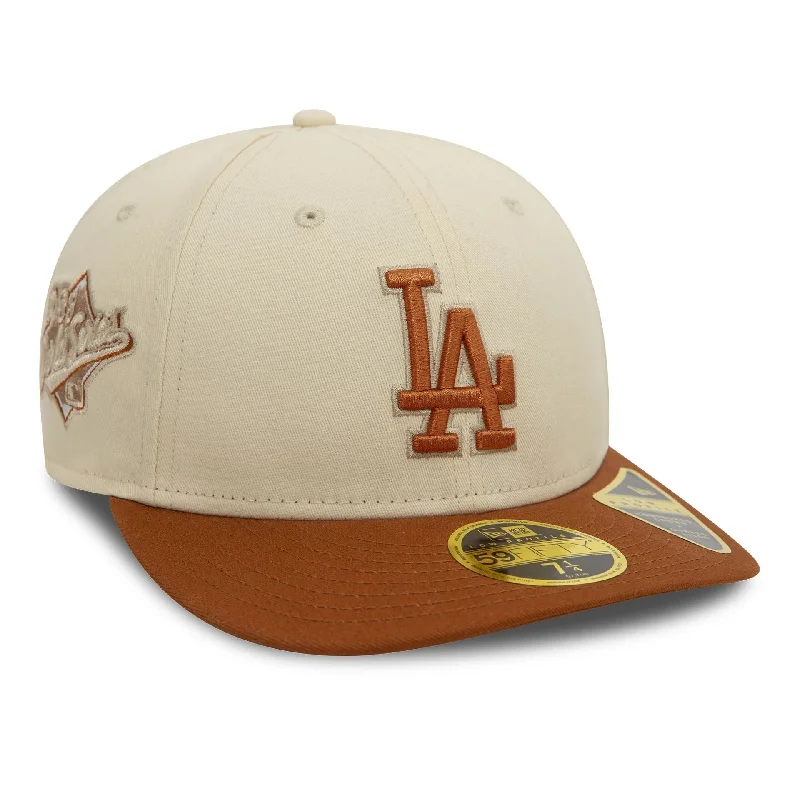 LA Dodgers Seasonal World Series Cream Low Profile 59FIFTY Fitted Cap