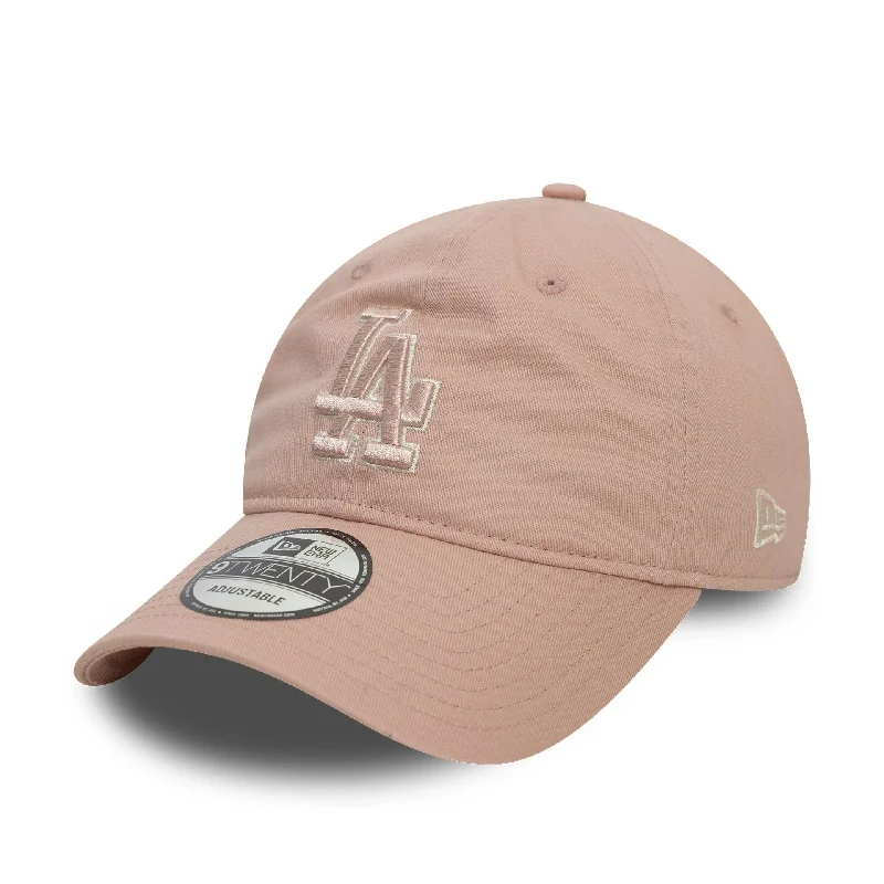 LA Dodgers Washed Outline Pink 9TWENTY Adjustable Cap