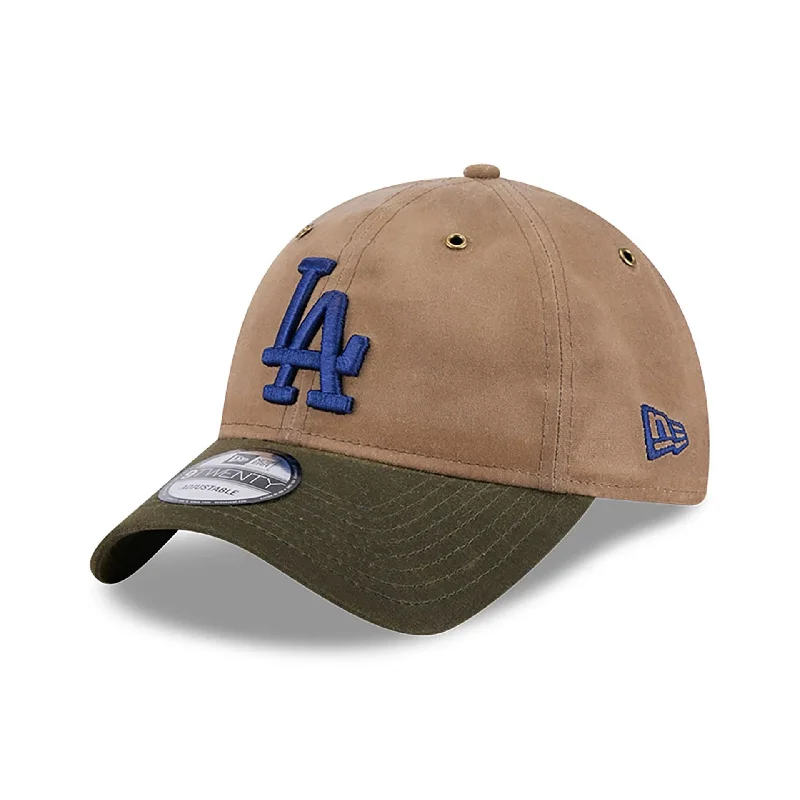 LA Dodgers Wax Canvas Brown 9TWENTY Adjustable Cap