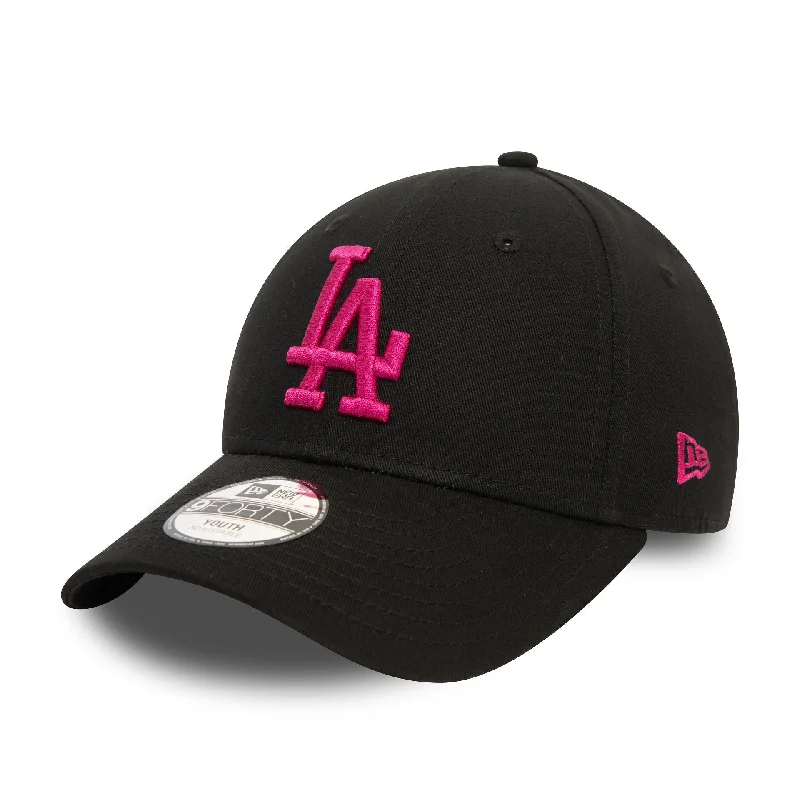 LA Dodgers Youth League Essential Black 9FORTY Adjustable Cap