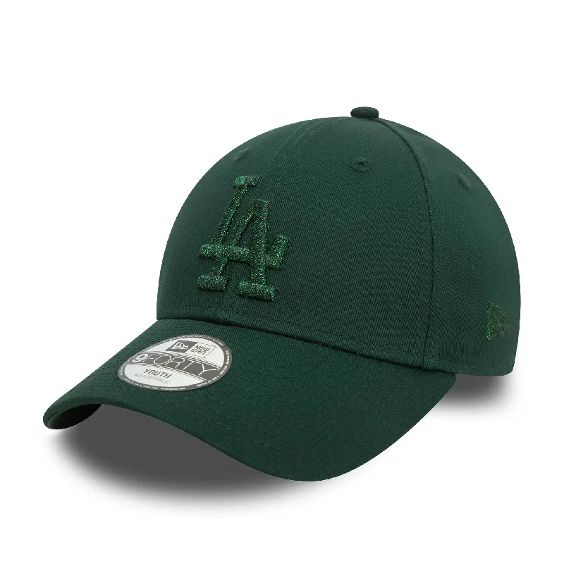 LA Dodgers Youth Metallic Dark Green 9FORTY Adjustable Cap