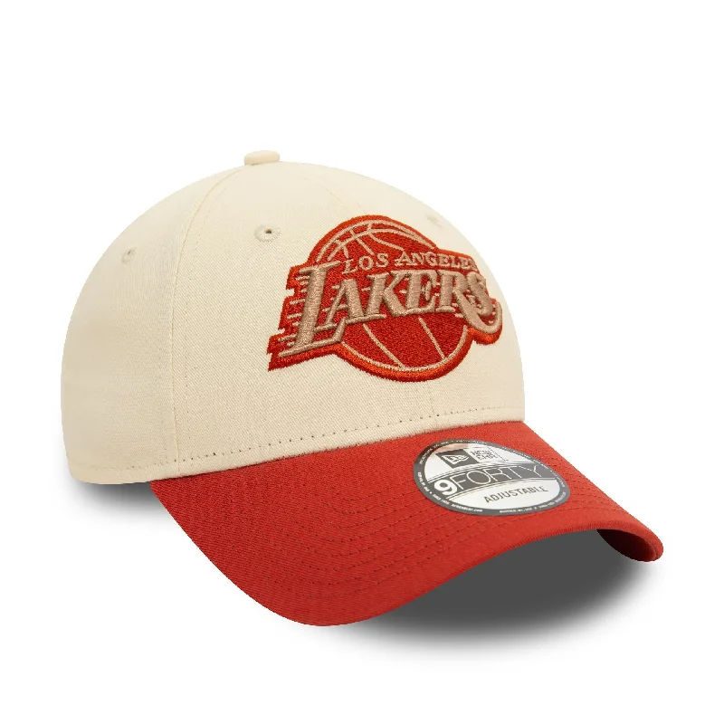 LA Lakers Colour Block Light Beige 9FORTY Adjustable Cap