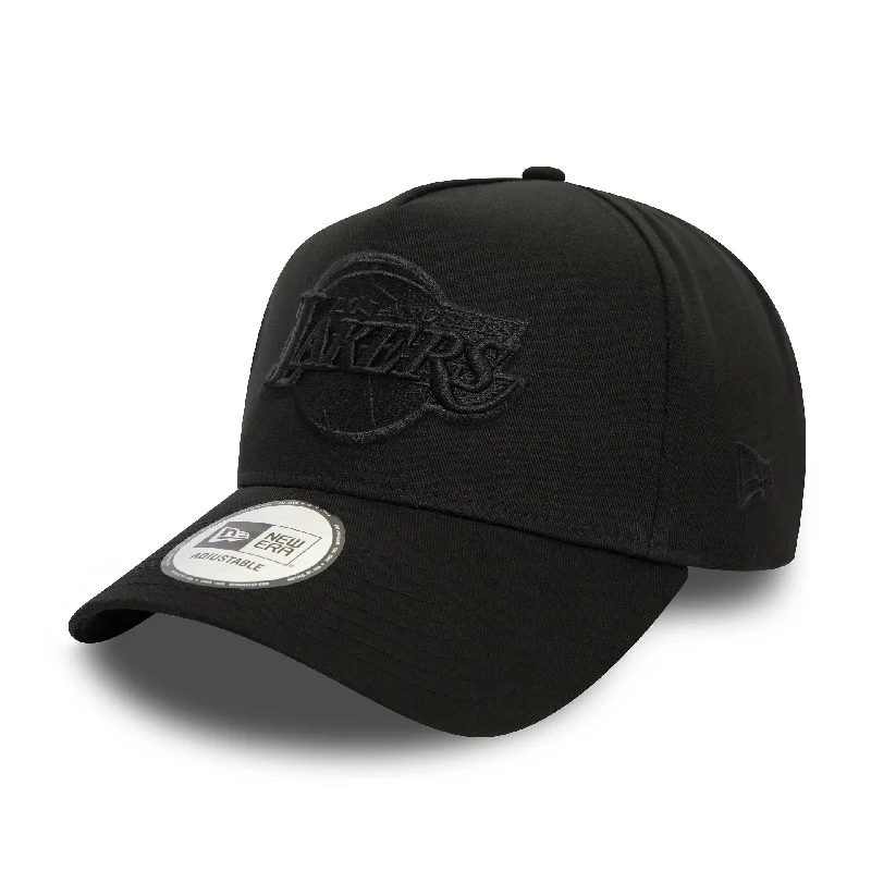 LA Lakers Monochrome Black 9FORTY E-Frame Adjustable Cap