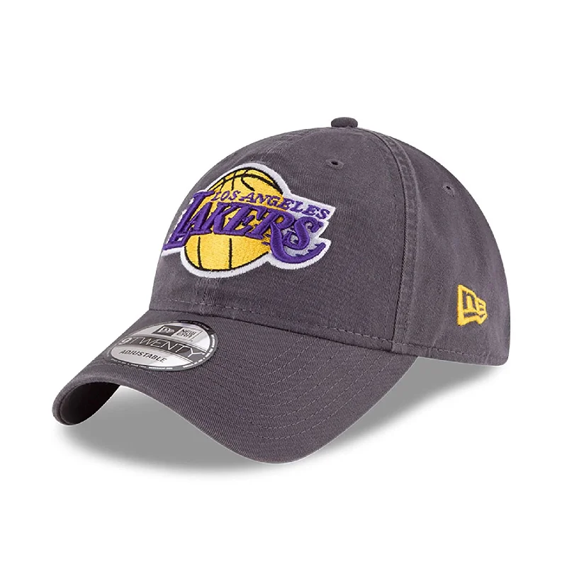 LA Lakers NBA Core Classic Dark Grey 9TWENTY Adjustable Cap