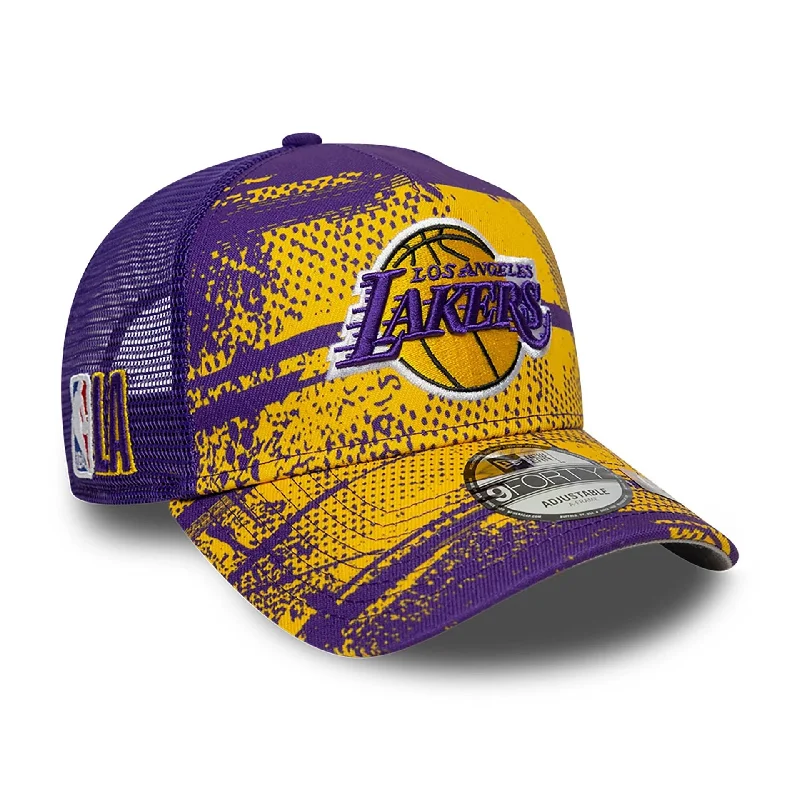 LA Lakers NBA Tip Off Yellow 9FORTY A-Frame Adjustable Cap