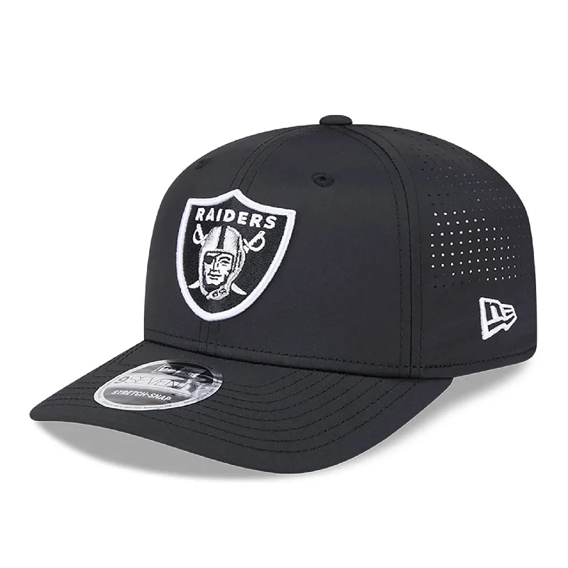 Las Vegas Raiders AC Performance Black 9SEVENTY Stretch Snap Adjustable Cap