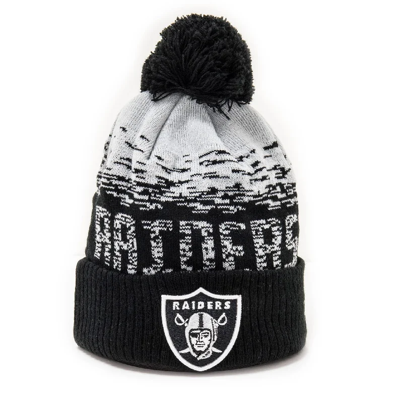 Las Vegas Raiders Black Sport Cuff Beanie Hat