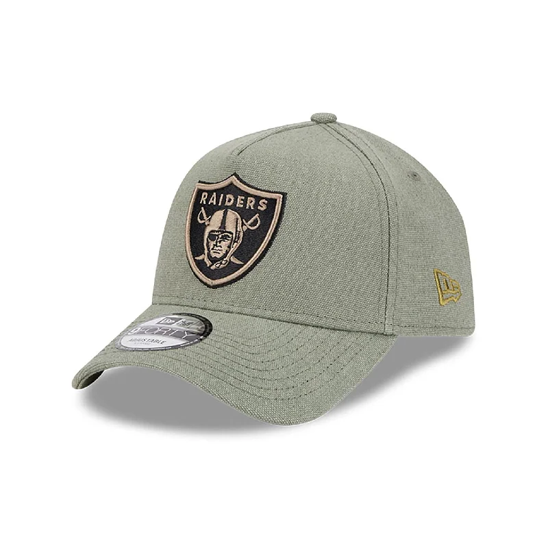 Las Vegas Raiders Logo Essentials Green 9FORTY A-Frame Adjustable Cap