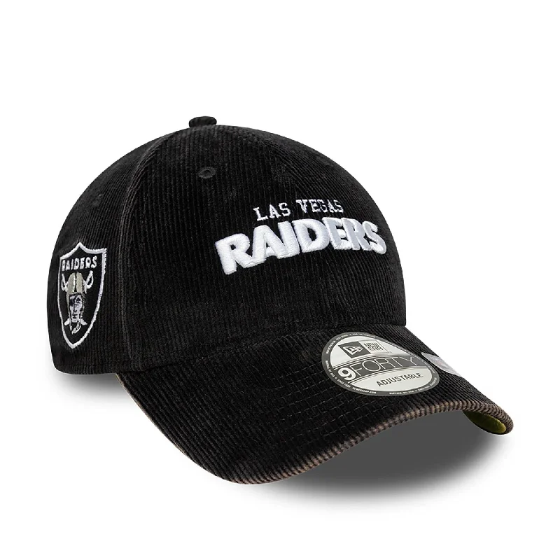 Las Vegas Raiders NFL International Series Games 2024 Black 9FORTY Adjustable Cap