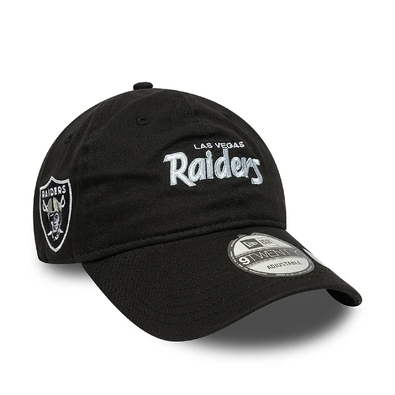 Las Vegas Raiders NFL International Series Games 2024 Black 9TWENTY Adjustable Cap