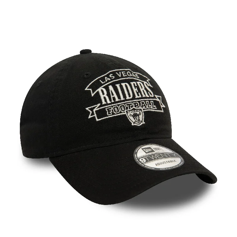 Las Vegas Raiders Retro NFL Black 9TWENTY Adjustable Cap