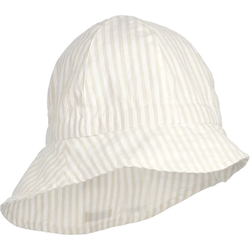 Liewood Sunneva Solhat Stripe Crisp White/Sandy