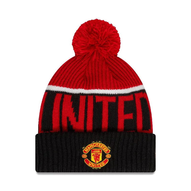 Manchester United FC Youth Red Cuff Knit Beanie Cap