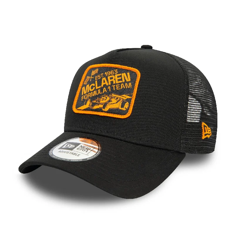 McLaren Racing Graphic Patch Black 9FORTY E-Frame Adjustable Trucker Cap