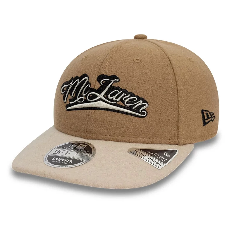 McLaren x Reiss Brown Retro Crown 9FIFTY Strapback Cap