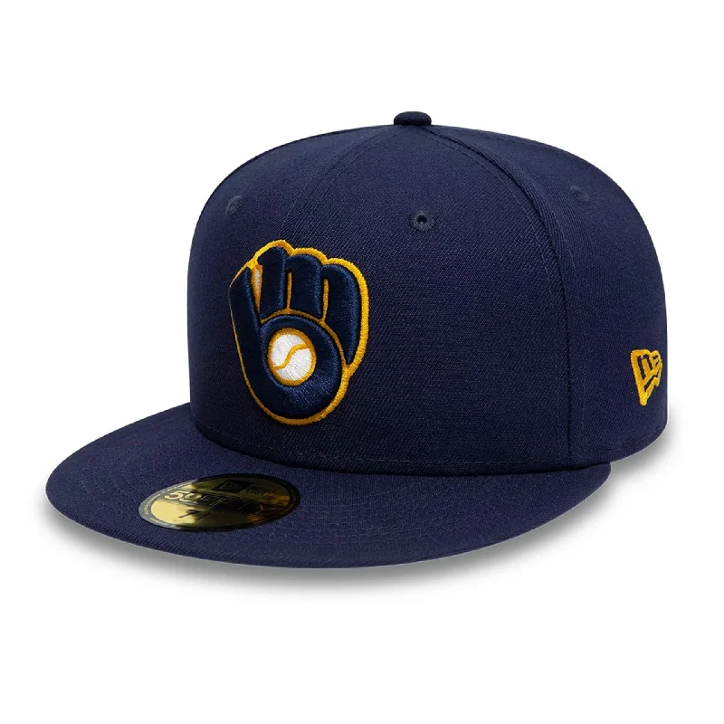 Milwaukee Brewers AC Perf Navy 59FIFTY Cap