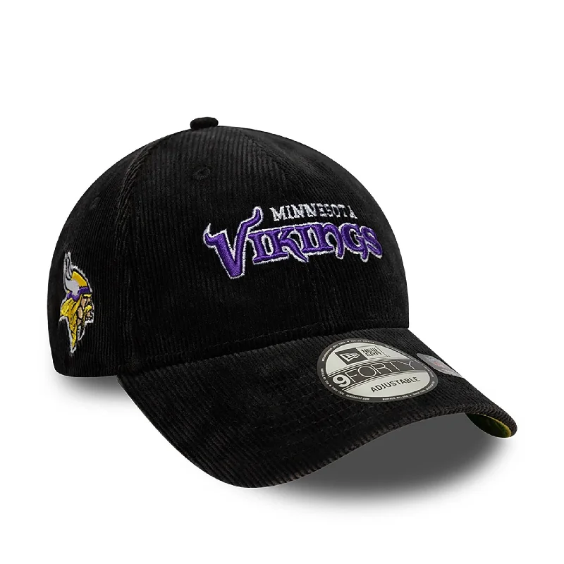 Minnesota Vikings NFL International Series Games 2024 Black 9FORTY Adjustable Cap