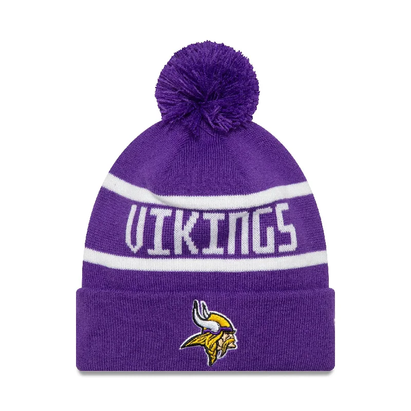 Minnesota Vikings Official Team Colour NFL Purple Jake Knit Beanie Hat