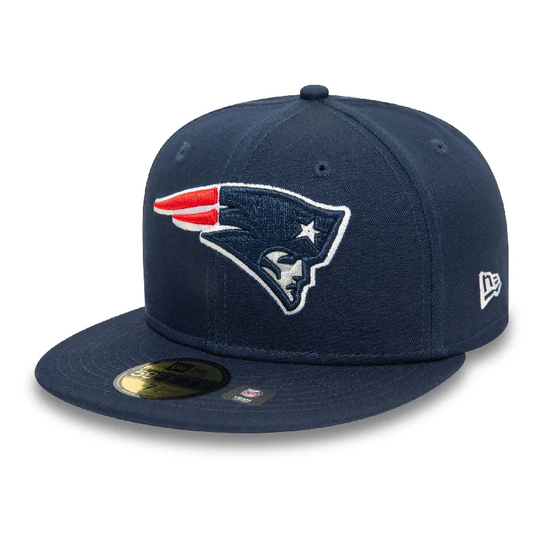 New England Patriots NFL Official Team Colours Dark Blue 59FIFTY Fitted Cap