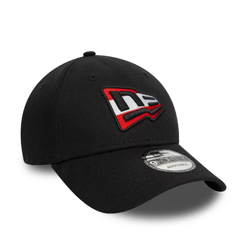 New Era Austrian Country Flag Infill Black 9FORTY Adjustable Cap