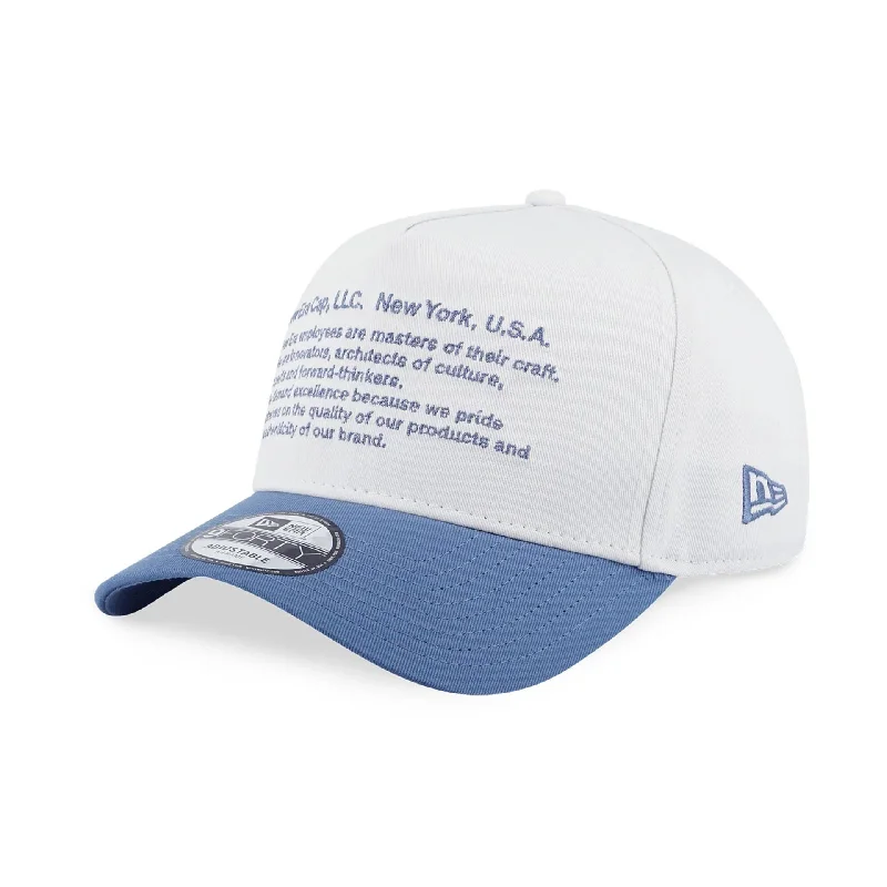 New Era Basic Faded White 9FORTY A-Frame Adjustable Cap