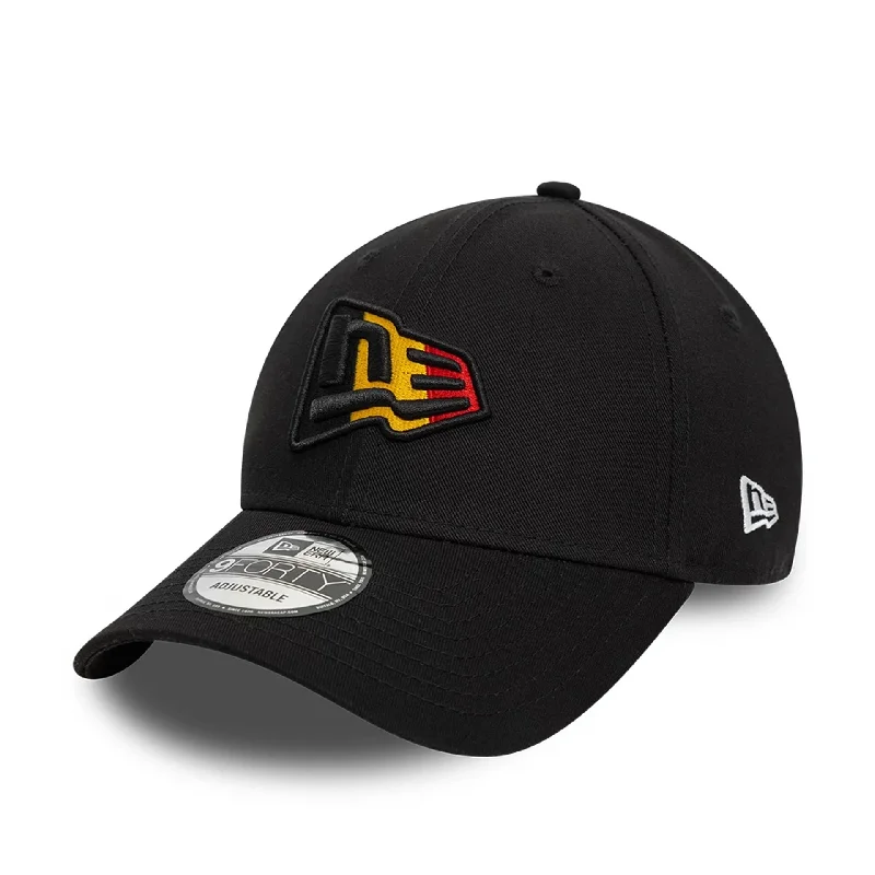 New Era Belgian Country Flag Infill Black 9FORTY Adjustable Cap