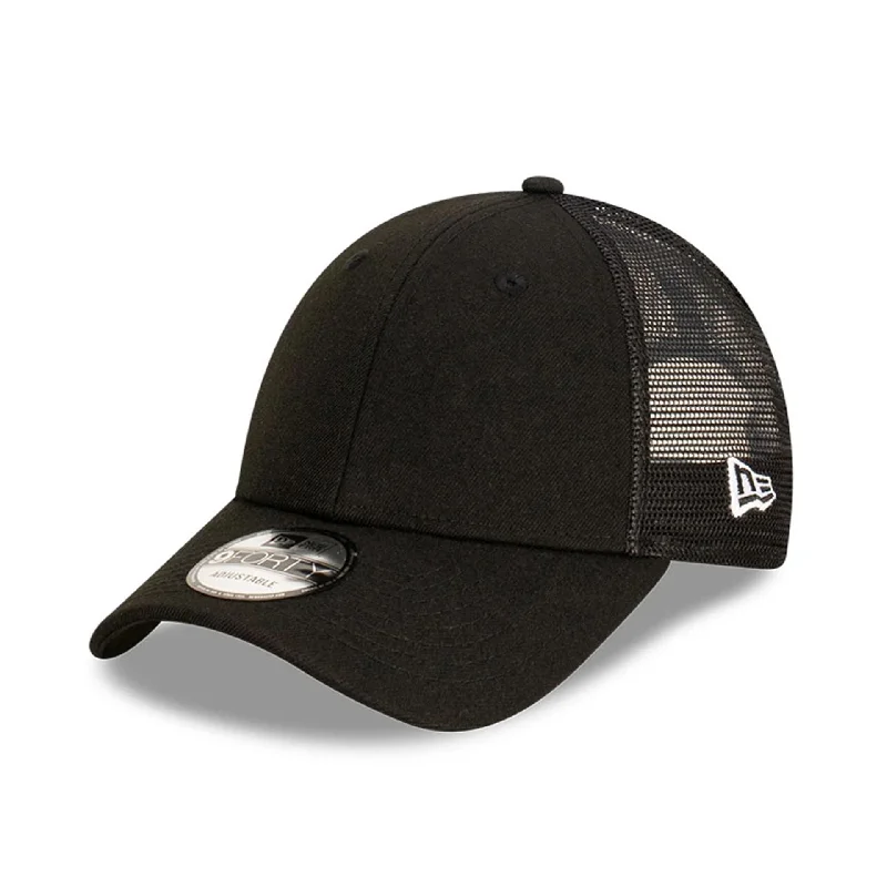 New Era Blank Black 9FORTY Trucker Cap