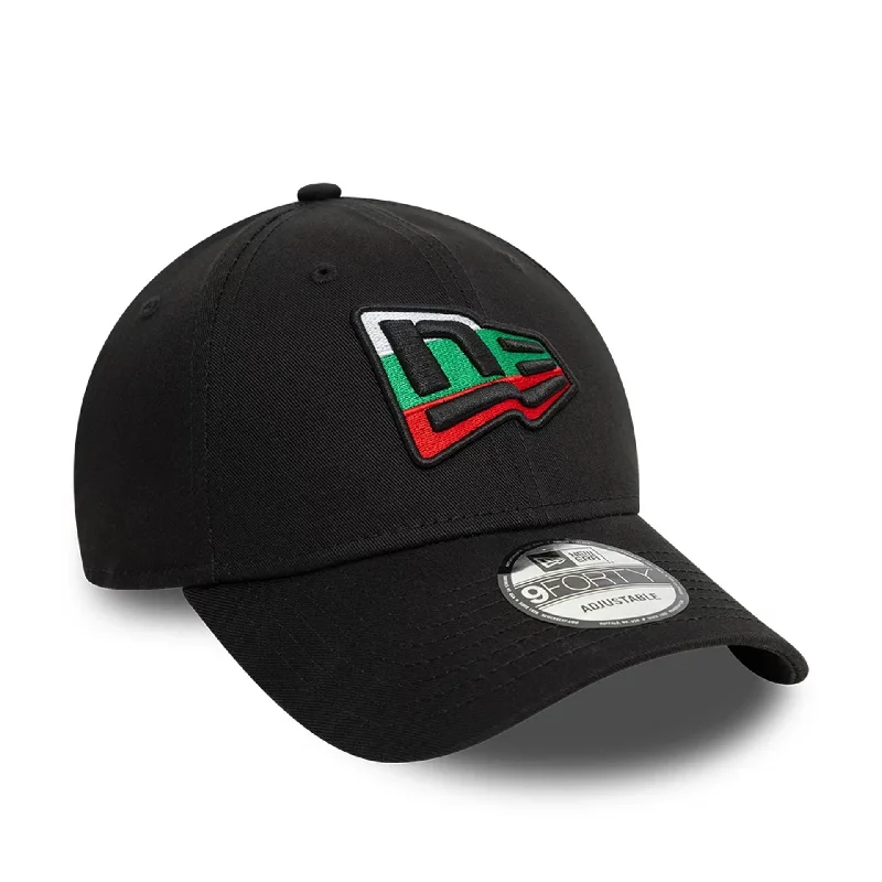 New Era Bulgarian Country Flag Infill Black 9FORTY Adjustable Cap