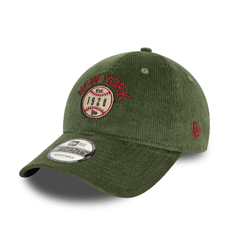 New Era Cord Dark Green 9TWENTY Adjustable Cap