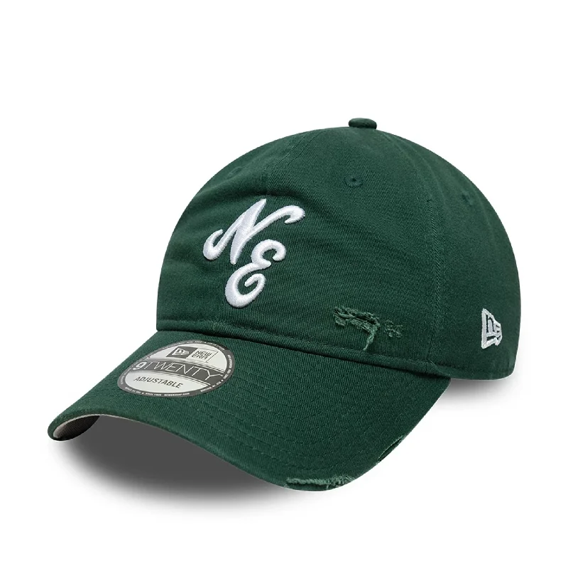 New Era Distressed Dark Green 9TWENTY Adjustable Cap