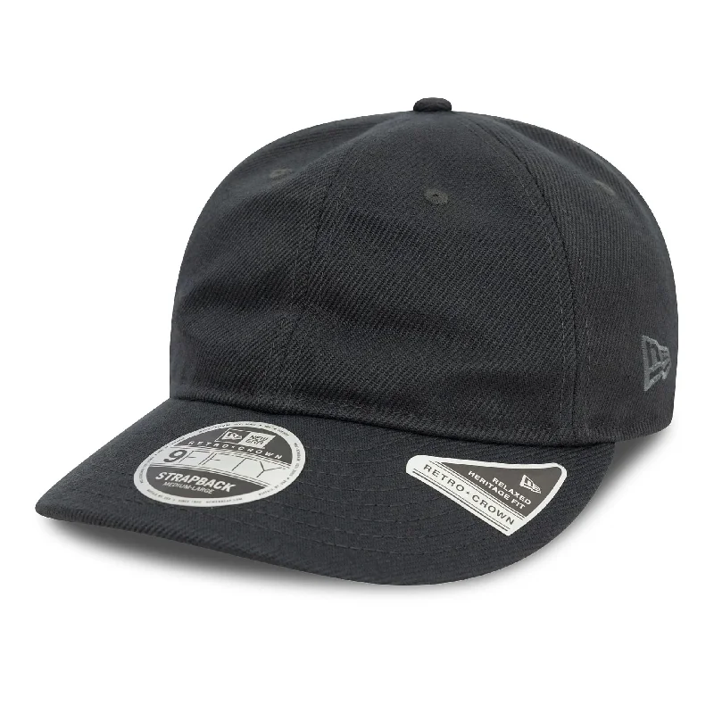 New Era Heavy Twill Dark Grey 9FIFTY Retro Crown Cap