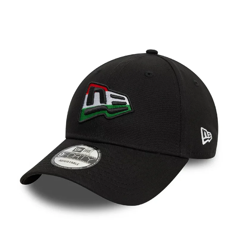 New Era Hungarian Country Flag Infill Black 9FORTY Adjustable Cap