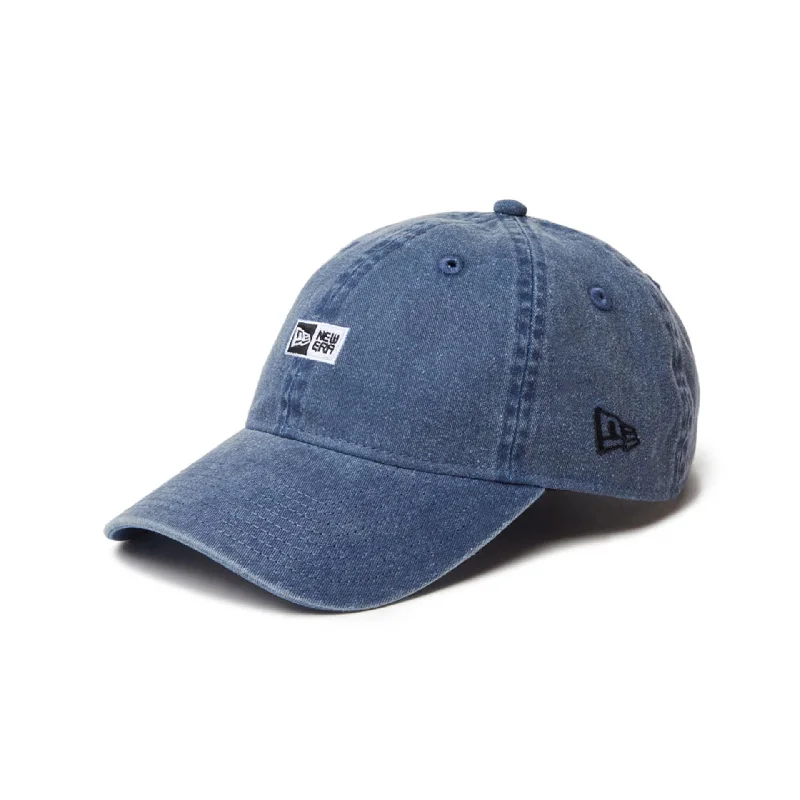 New Era Japan Acid Wash Box Logo Blue 9TWENTY Adjustable Cap