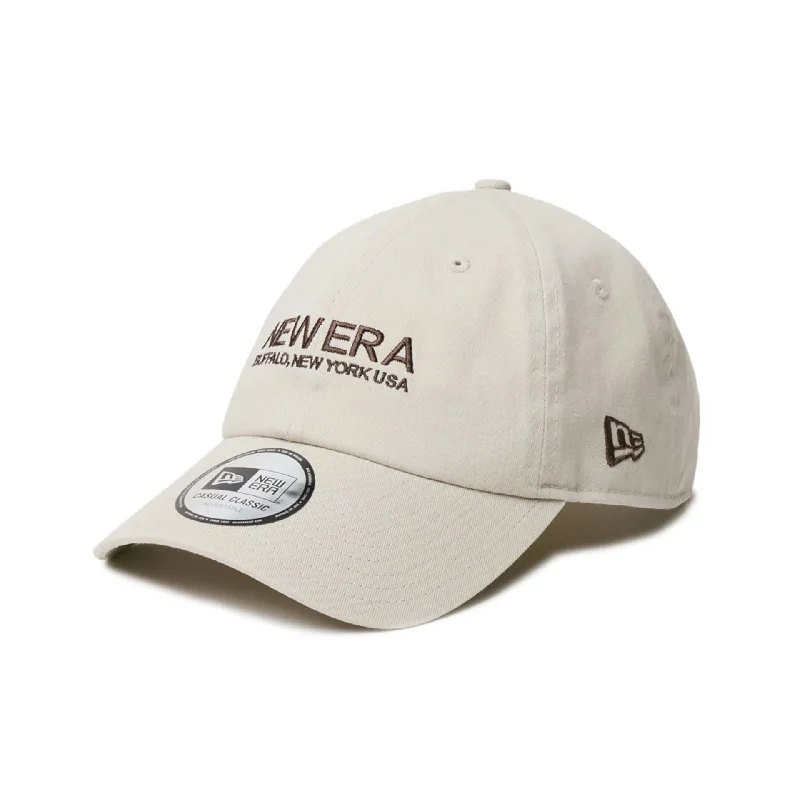 New Era Japan The Origin Strap Logo Light Beige Casual Classic Adjustable Cap